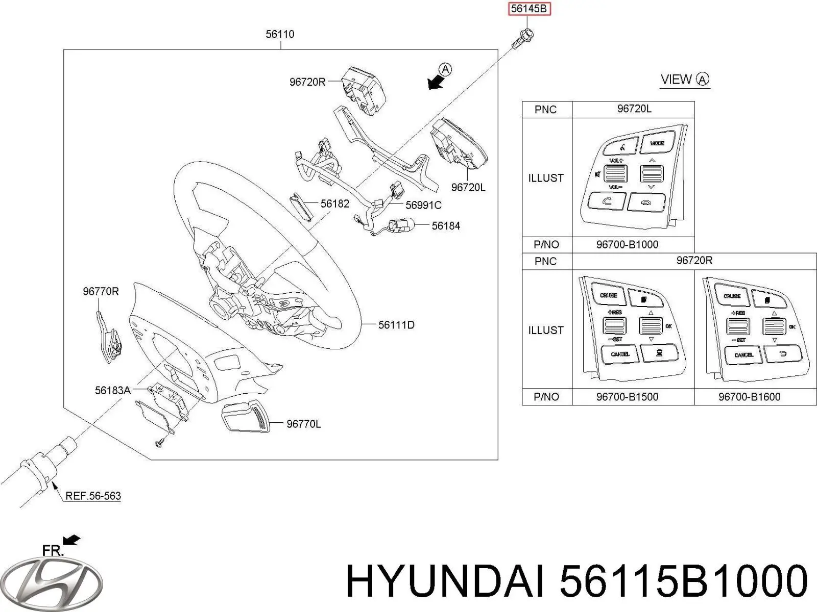 56115B1000 Hyundai/Kia 