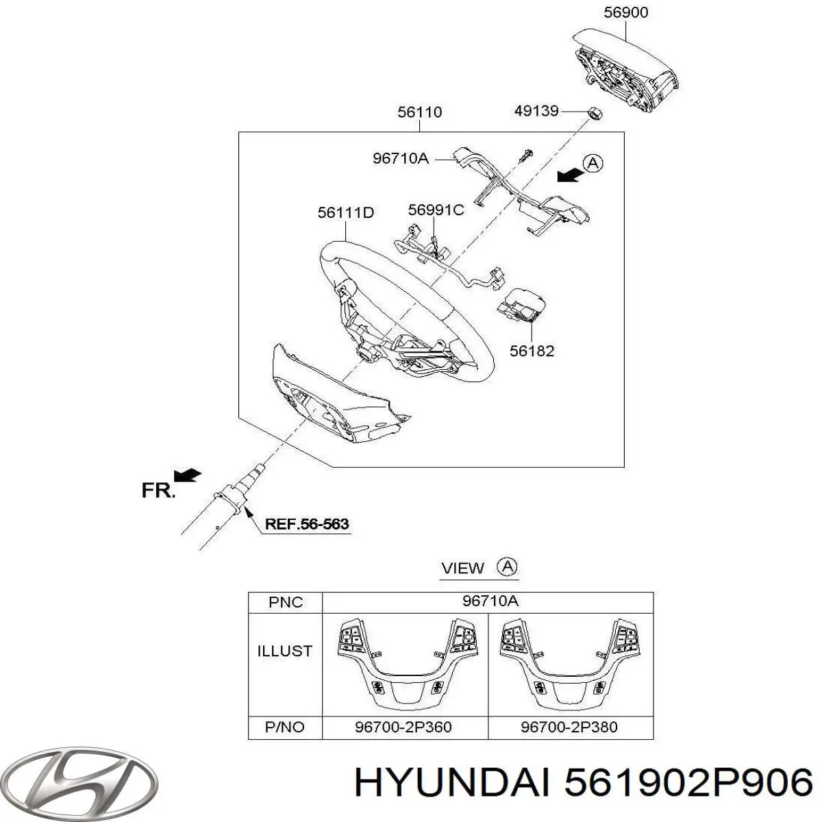  561902P906 Hyundai/Kia