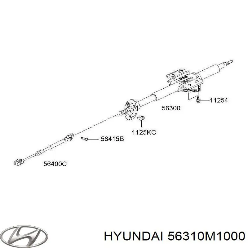 Вал рульової колонки, нижній Hyundai/Kia 56310M1000 ціна, від 51.22 USD
