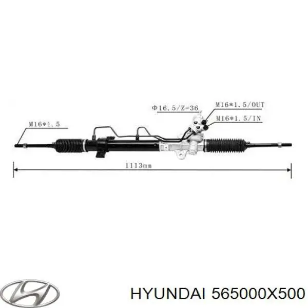 Рульова рейка MR0040 ATG