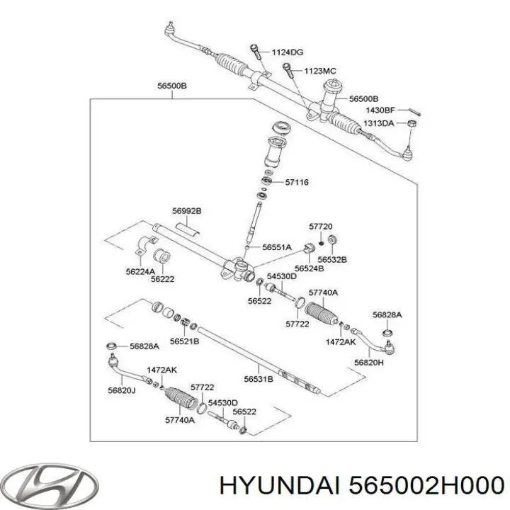 Управління рульове в зборі Mando TS565002H000 ціна, від 126.69 USD
