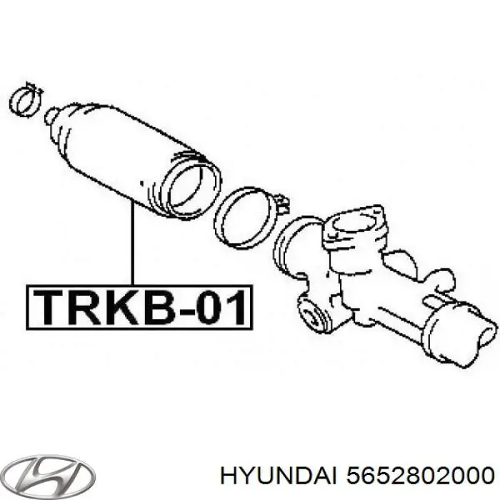 Купити EX5652802000 Mando Пильник рульового механізму/рейки, лівий