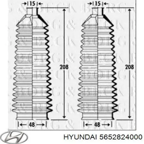Пильник рульової тяги Hyundai/Kia 5652824000 ціна, від 3.43 USD