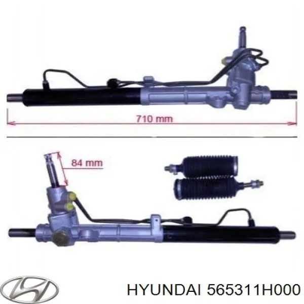 Вал/шток рульової рейки Hyundai I30 (FD) (Хендай Ай 30)