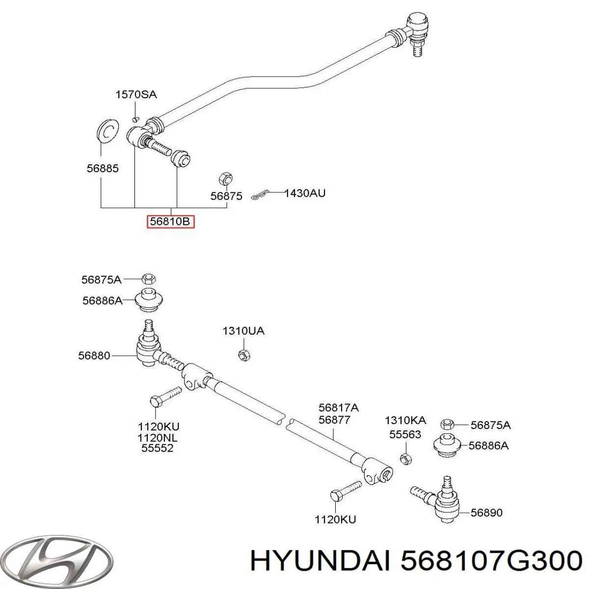  568107G300 Hyundai/Kia