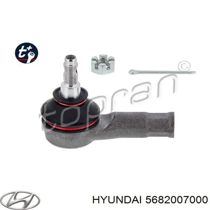 Накінечник рульової тяги, зовнішній Hyundai/Kia 5682007000