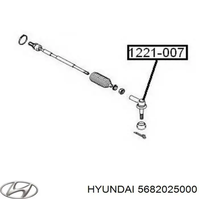 Купити 5682025000 Hyundai/Kia Рульовий наконечник