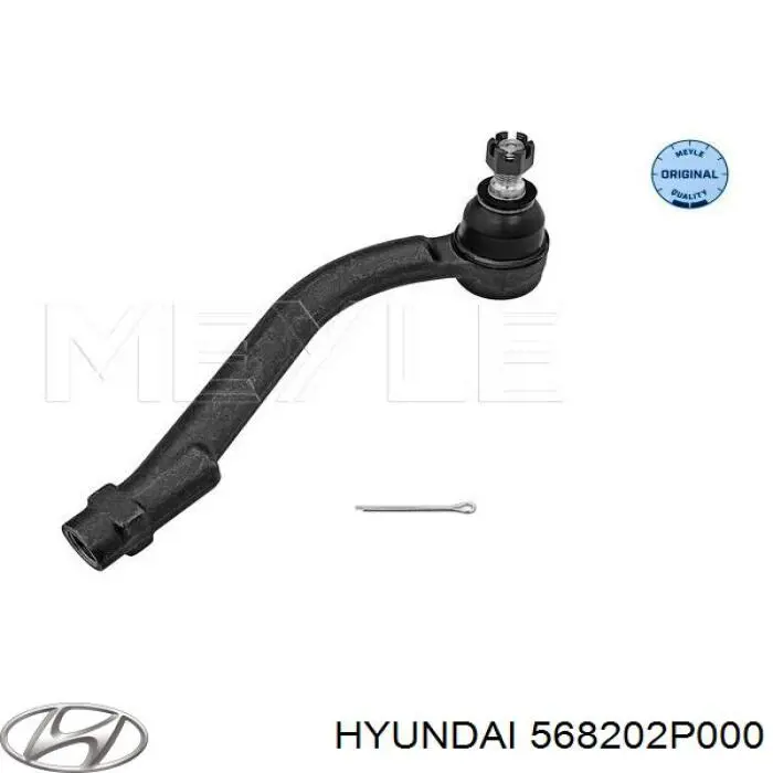 Накінечник рульової тяги, зовнішній Hyundai/Kia 568202P000