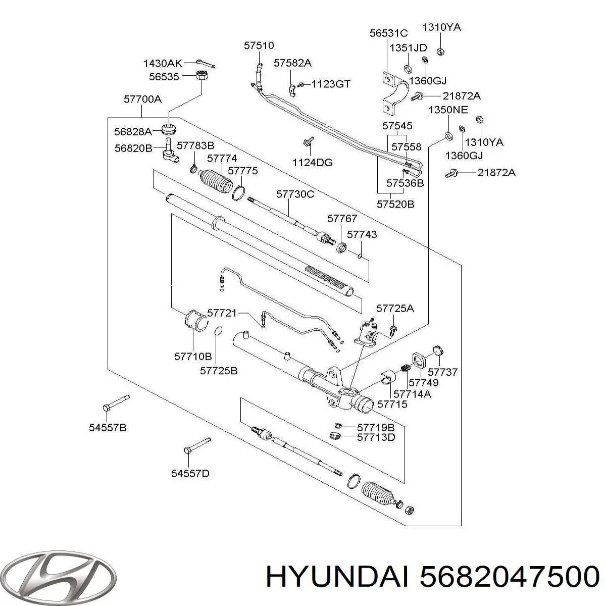 Рульовий наконечник 568204E040 Hyundai/Kia