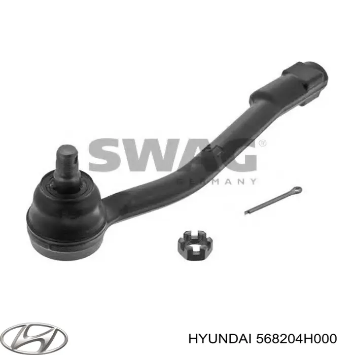 Наконечник рульовий Mando TS568204H000 ціна, від 12.42 USD
