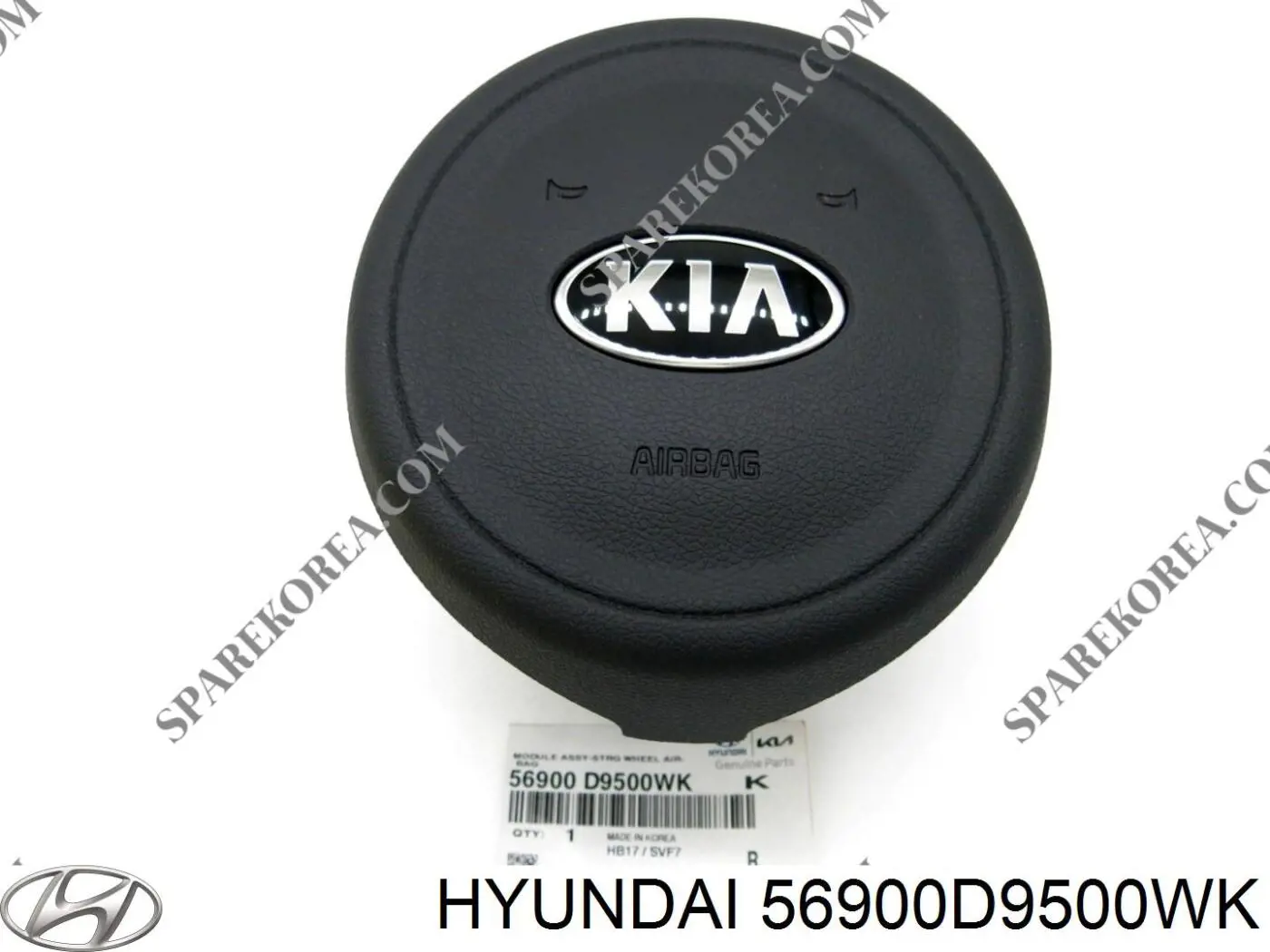 Подушка Айрбег водія Hyundai/Kia 56900D9500WK ціна, від 1013.53 USD