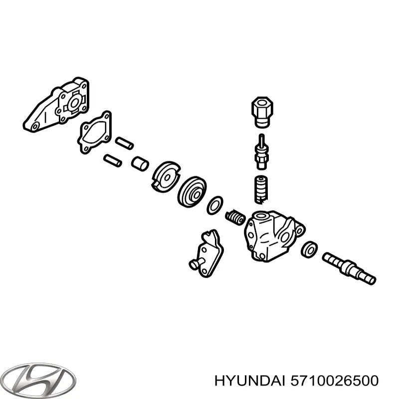 Насос гідропідсилювача керма (ГПК) 5710026500 Hyundai/Kia