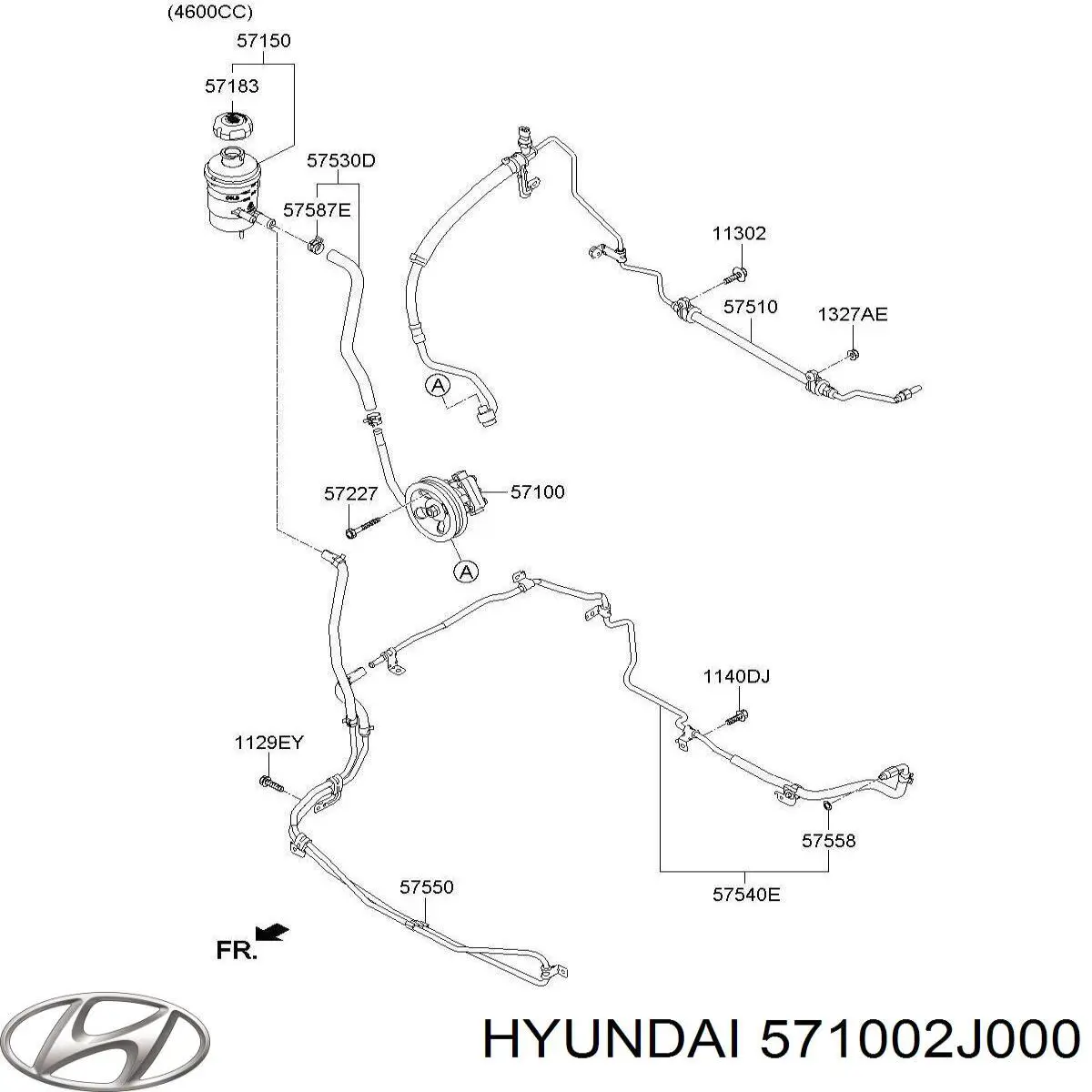 571002J000 Hyundai/Kia Насос гідропідсилювача