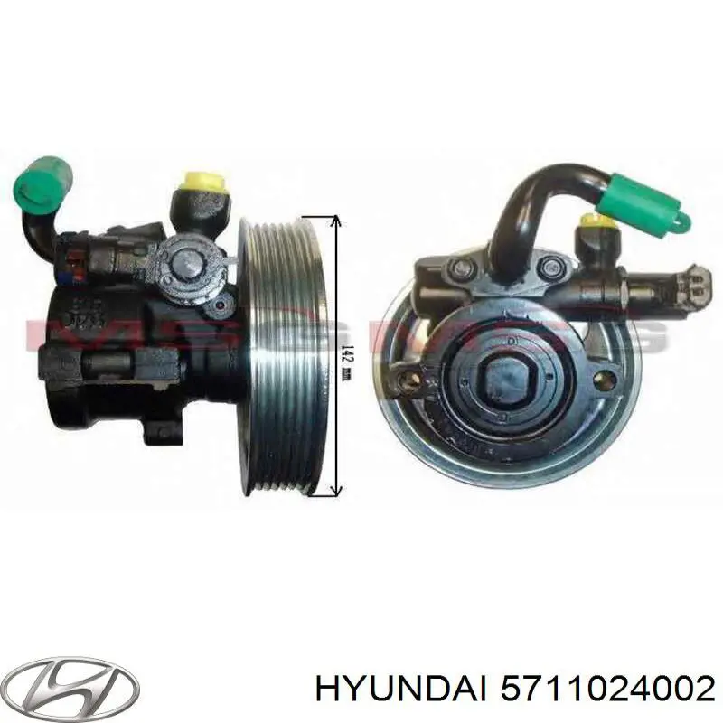 Насос гідропідсилювача керма Hyundai Pony 