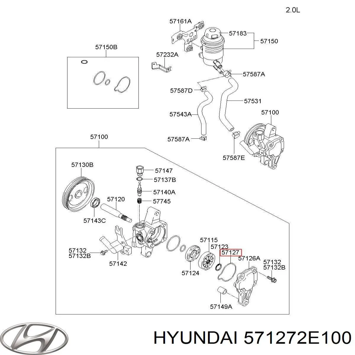  571272E100 Hyundai/Kia