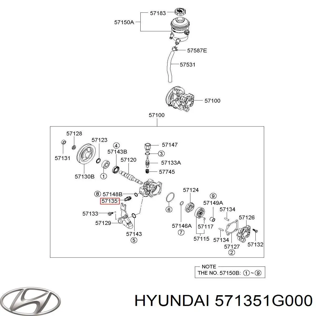  Hyundai/Kia 571351G000 ціна, від 51.15 USD
