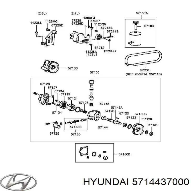 Сальник насосу г/п керма (ГПК) Hyundai Sonata (EU4) (Хендай Соната)
