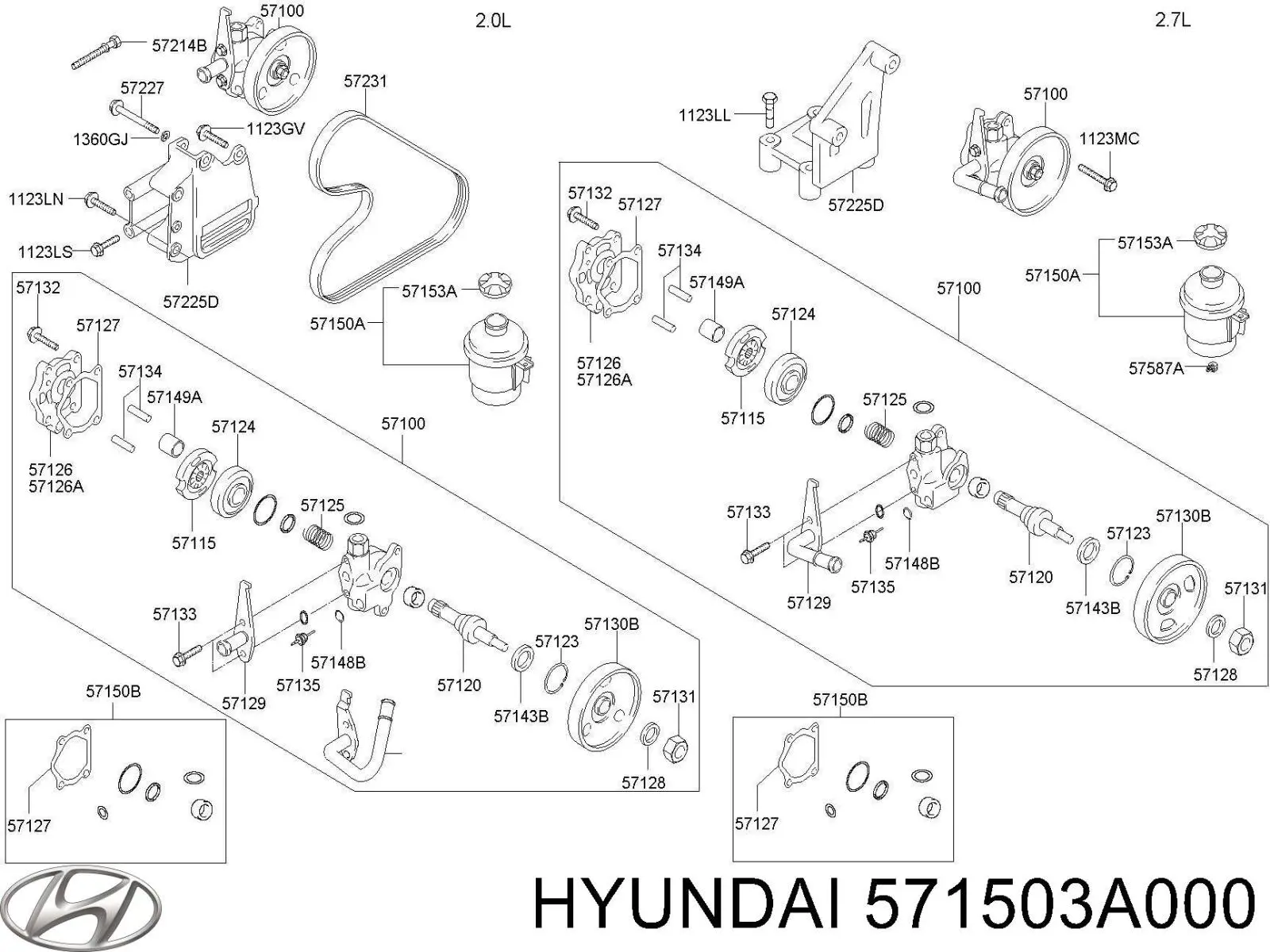 Бак масляний Hyundai Trajet мінівен (FO) (2000 - 2010) ціна, від  USD