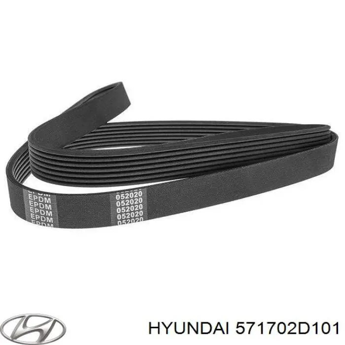 Ремінь генератора 571702D101 Hyundai/Kia