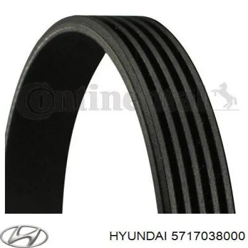 Купити 5717038000 Hyundai/Kia Ремінь генератора