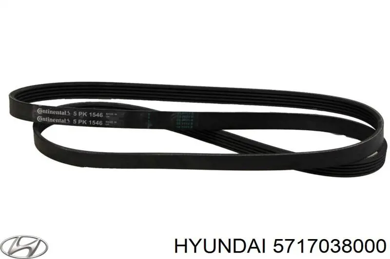 Клиновий ремінь Hyundai/Kia 5717038000 ціна, від 8.01 USD
