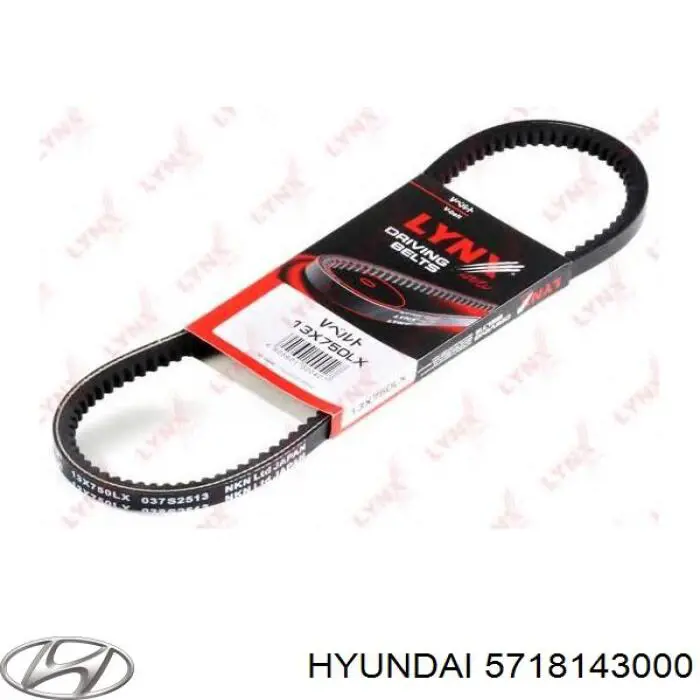 Клиновий ремінь Hyundai/Kia 5718143000 ціна, від 3.55 USD