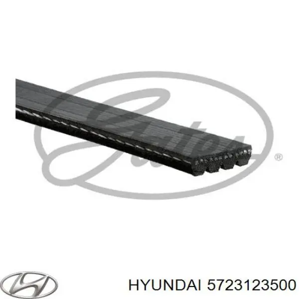 Клиновий ремінь Hyundai/Kia 5723123500 ціна, від 3.80 USD