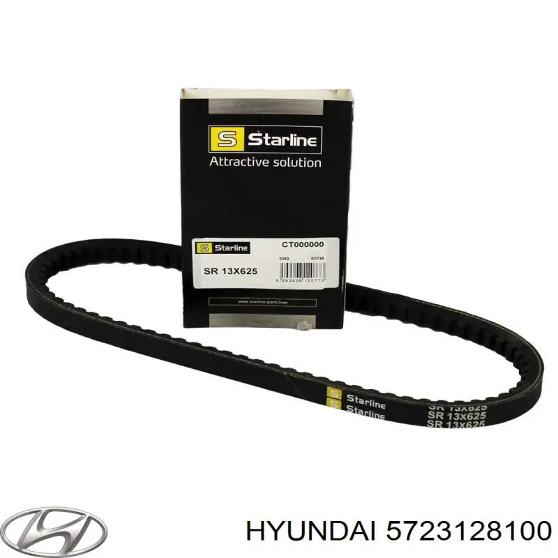 Ремінь кондиціонера Hyundai/Kia 5723128100