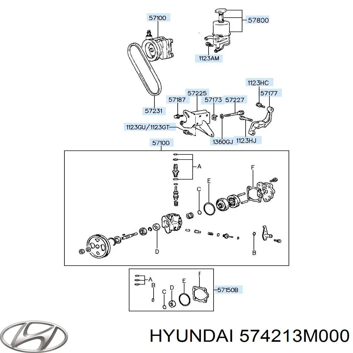  Hyundai/Kia 574213M000 ціна, від 27.57 USD