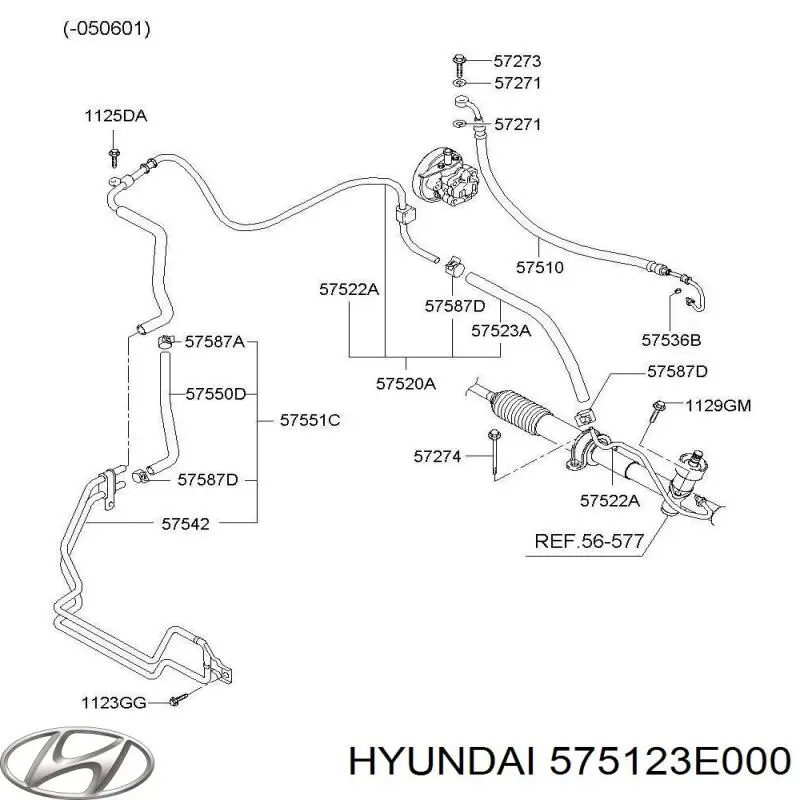 575123E000 Hyundai/Kia 