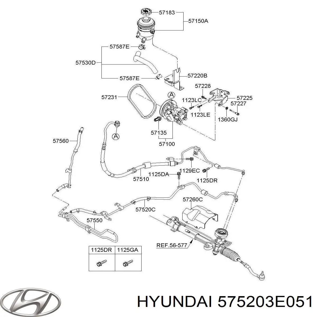 Купити 575203E051 Hyundai/Kia 
