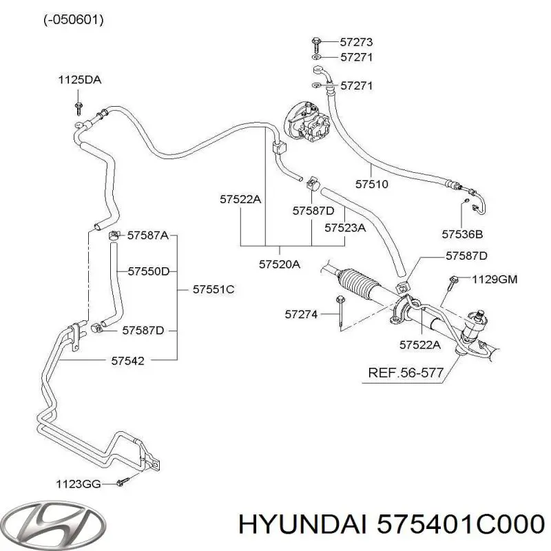  575401C000 Hyundai/Kia