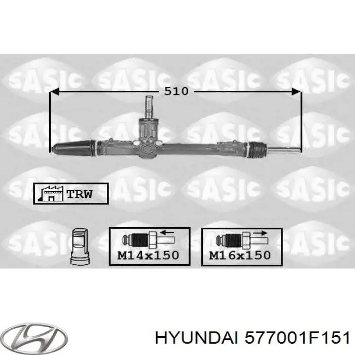 Управління рульове в зборі Hyundai/Kia 577001F151 ціна, від 199.70 USD