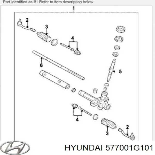 Управління рульове в зборі Hyundai/Kia 577001G101 ціна, від 221.88 USD