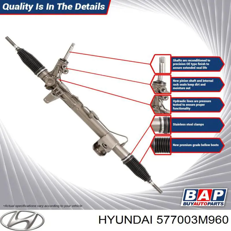 Управління рульове в зборі Hyundai/Kia 577003M000 ціна, від 380.62 USD
