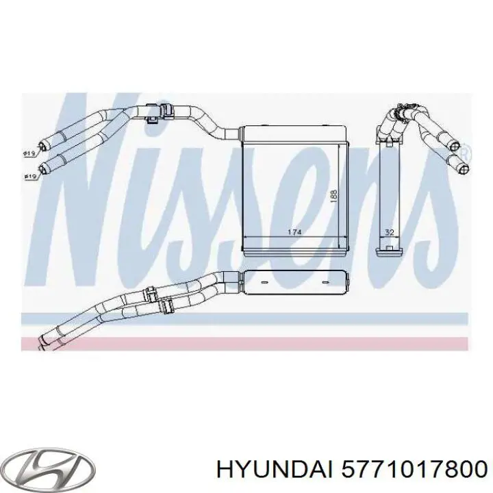 5771017800 Hyundai/Kia рейка рульова