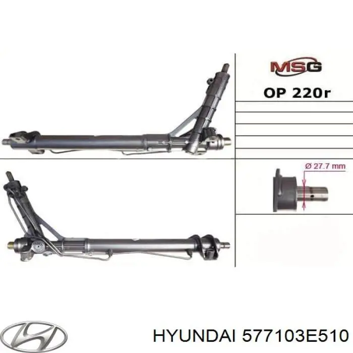 Управління рульове в зборі Hyundai/Kia 577103E511 ціна, від 260.63 USD