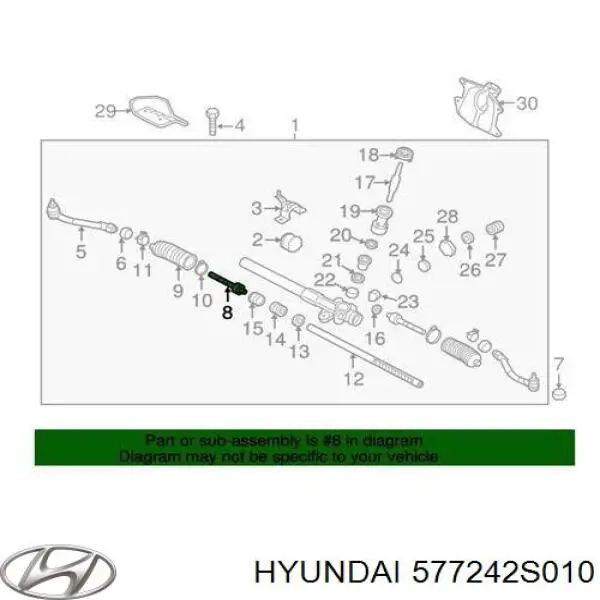 Тяга рульова поперечна Hyundai/Kia 577242S010 ціна, від 14.00 USD