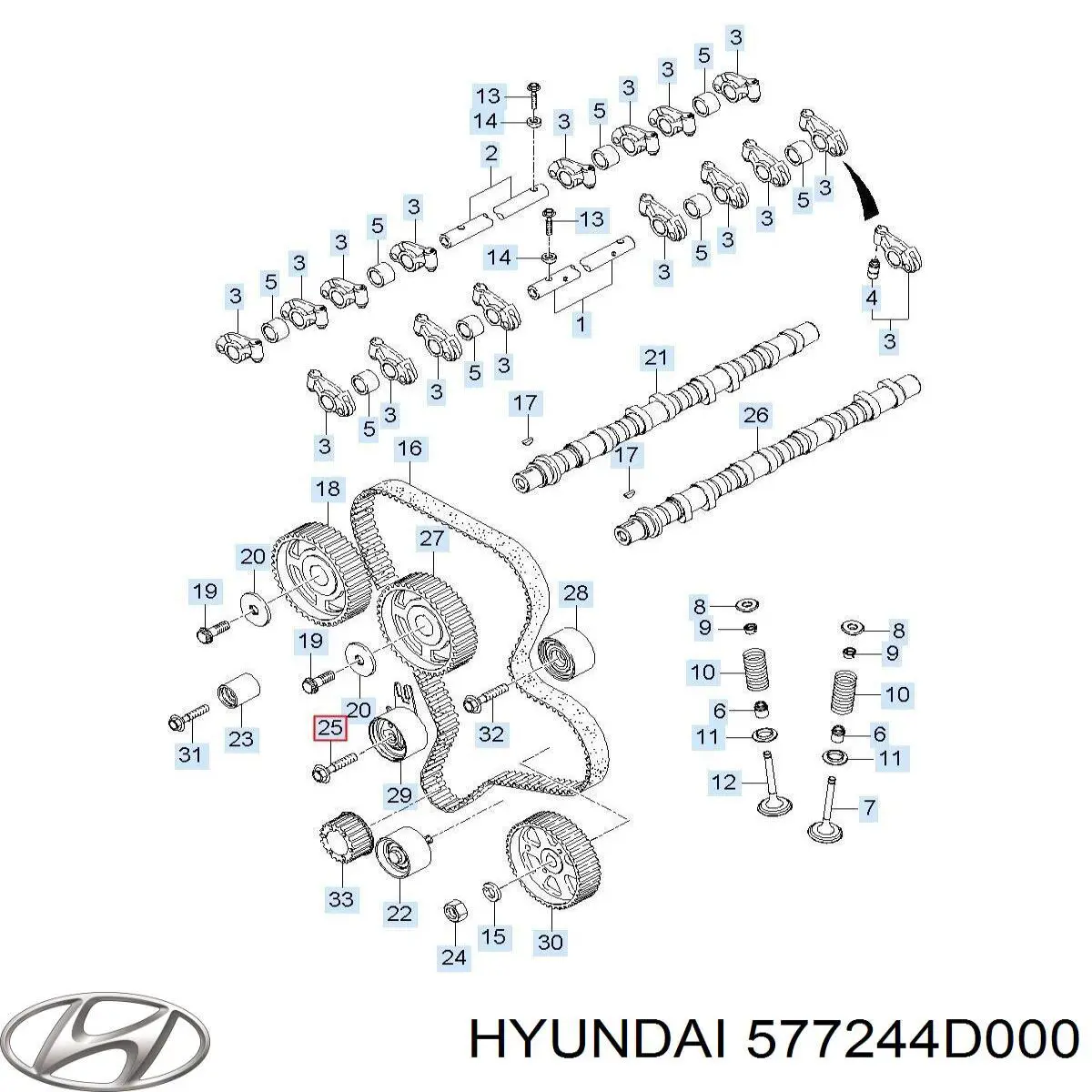 Тяга рульова Hyundai/Kia 577244D000