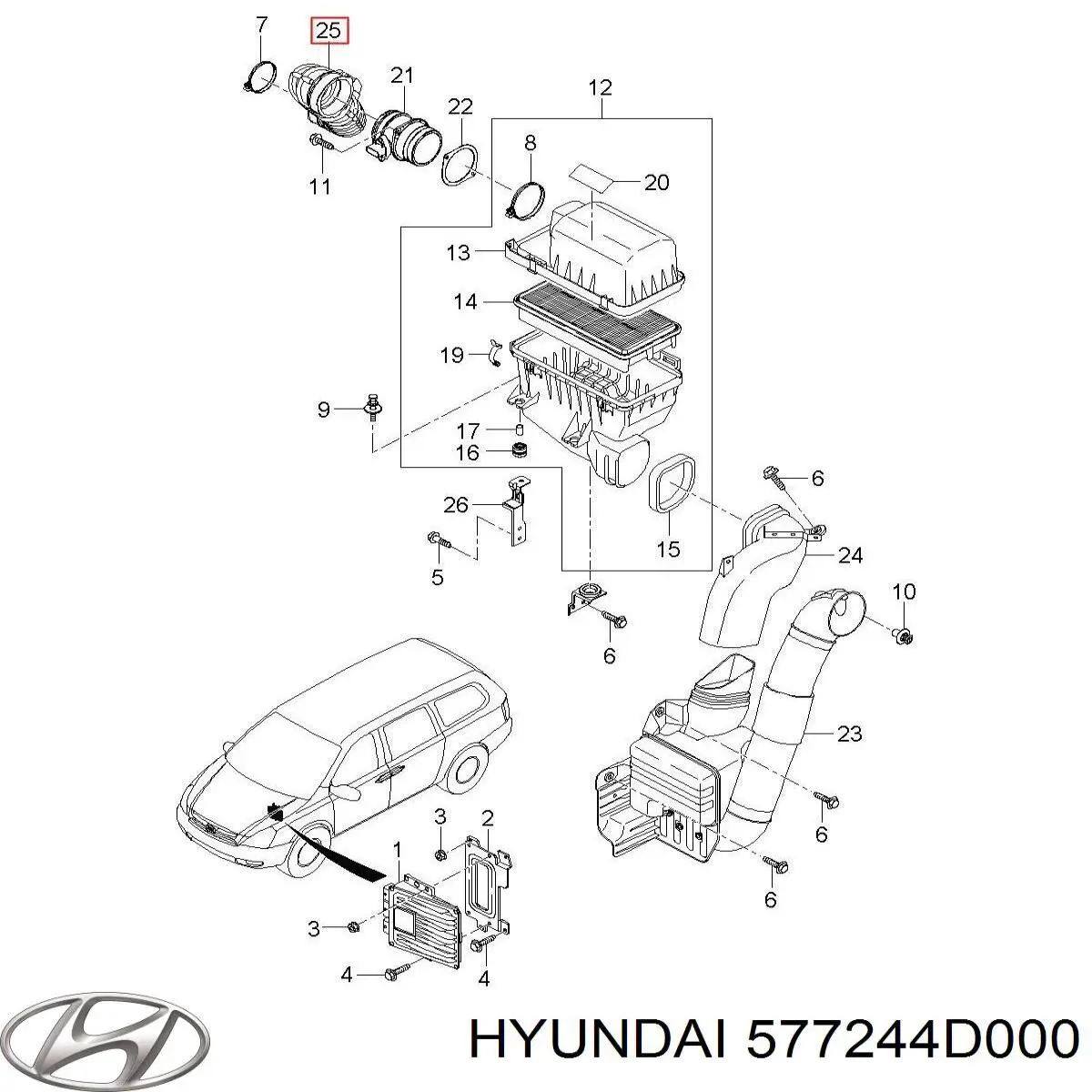 Рульова тяга 577244D000 Hyundai/Kia