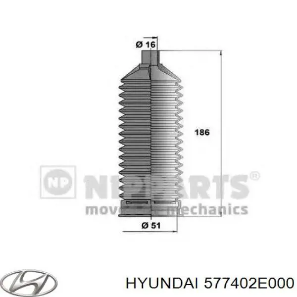 Купити 577402E000 Hyundai/Kia Пильник тяги