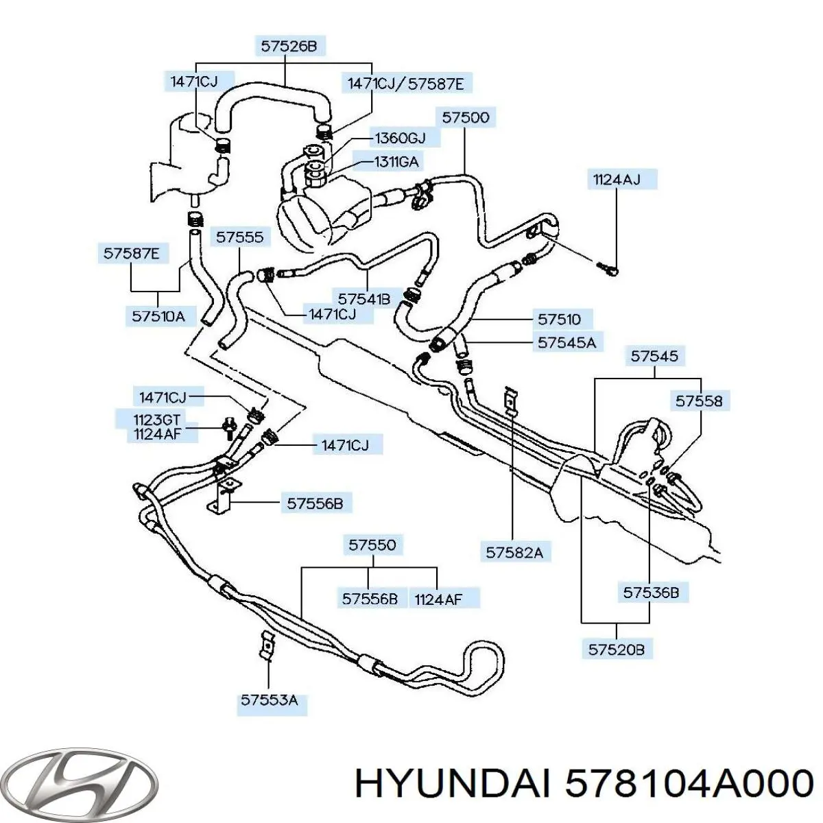  578104A000 Hyundai/Kia