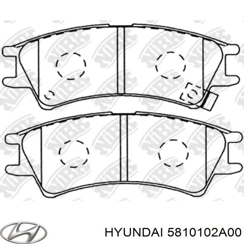 Гальмівні колодки Hyundai/Kia 5810102A00 ціна, від 15.25 USD