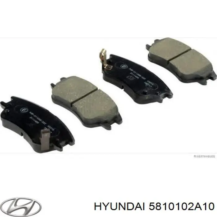 5810102A10 Hyundai/Kia Передні гальмівні колодки