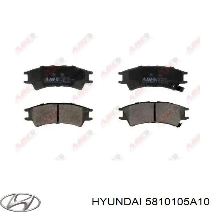 Купити 5810105A10 Hyundai/Kia Колодки гальмівні передні, дискові