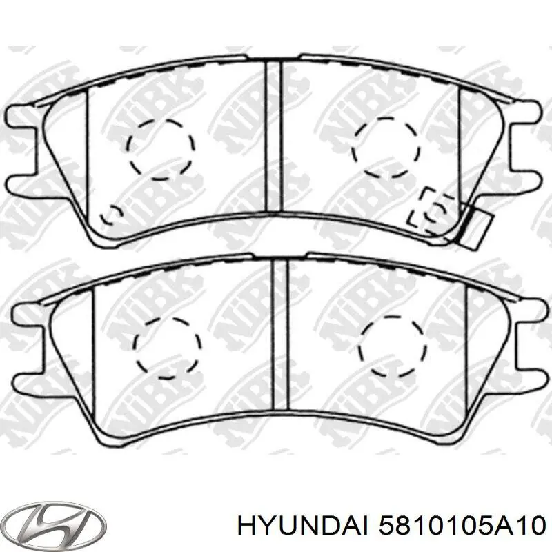 Гальмівні колодки Hyundai/Kia 5810105A10 ціна, від 14.68 USD