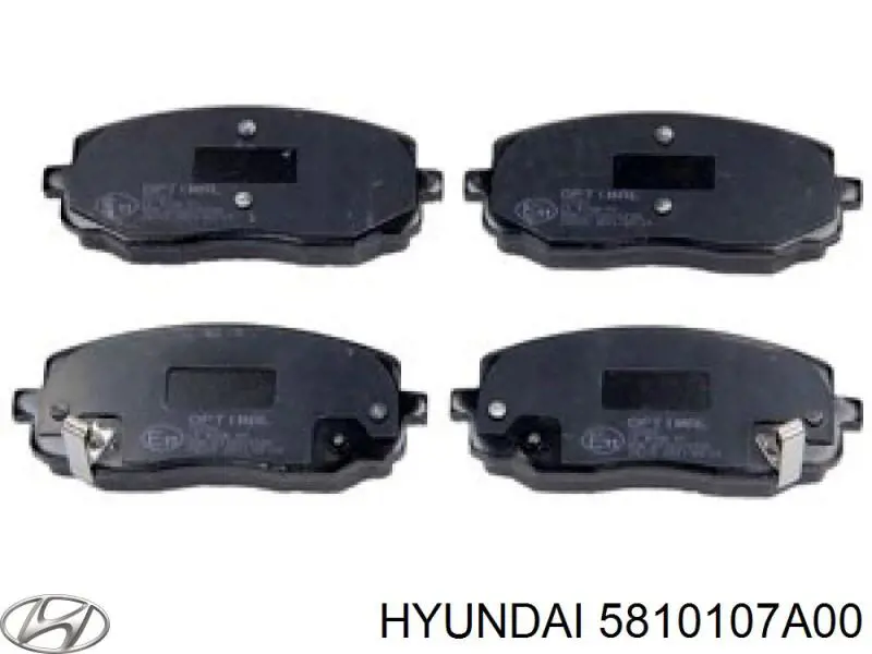 Колодки гальмівні передні, дискові 5810107A00 Hyundai/Kia