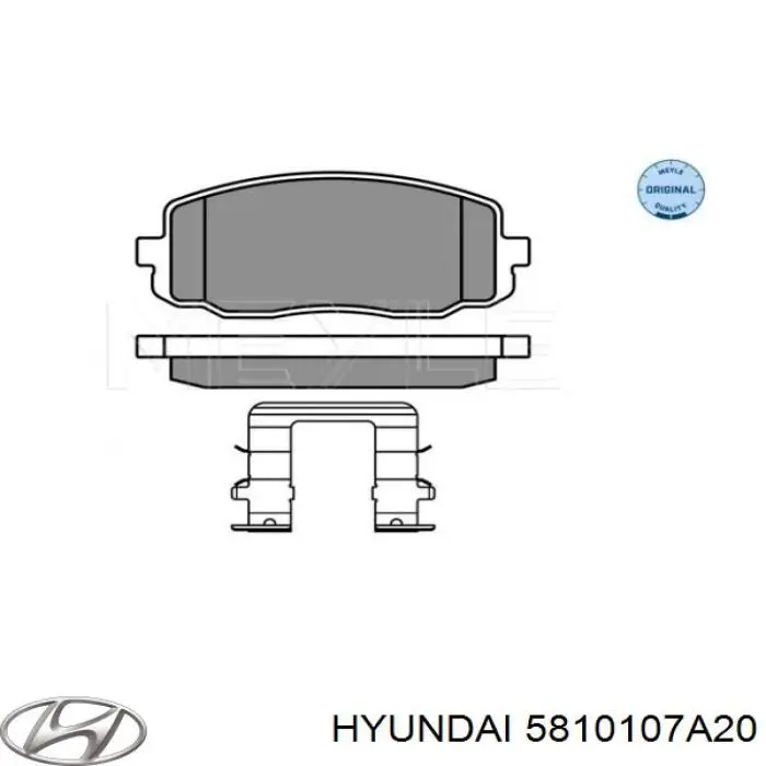 Гальмівні колодки Hyundai/Kia 5810107A20 ціна, від 18.65 USD
