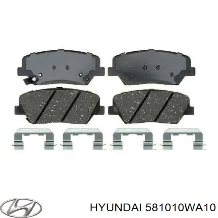 Гальмівні колодки Hyundai/Kia 581010WA10 ціна, від 20.88 USD