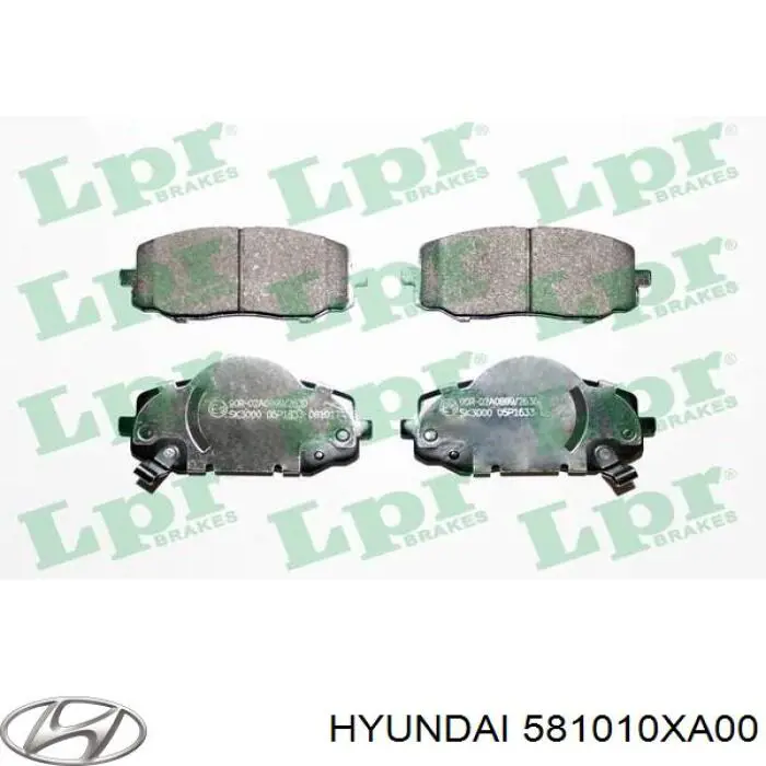 Гальмівні колодки Hyundai/Kia 581010XA00 ціна, від 19.14 USD